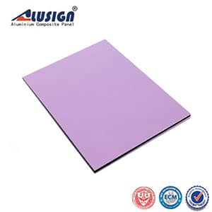 High-gloss light purple curtain wall aluminum composite panel